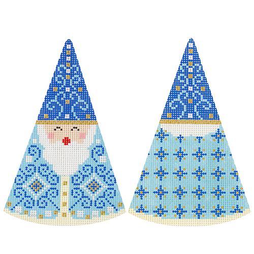 Santa Cones - Blue Swirls Hat