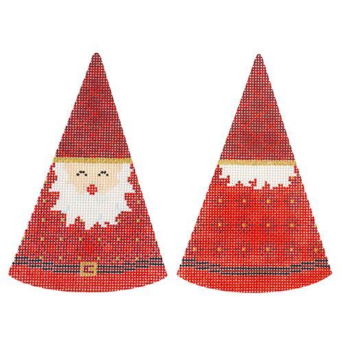 Santa Cones - Red Lattice Hat