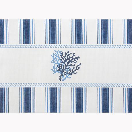 Nautical Pillow - Navy Coral