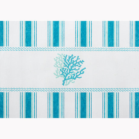 Nautical Pillow - Aqua Coral