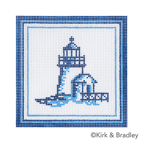 Nautical Coaster - Lighthouse in Blue