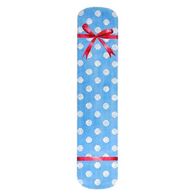 Polka Dot & Bow Eyeglass Case Blue