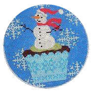 Christmas Cupcake Snowman