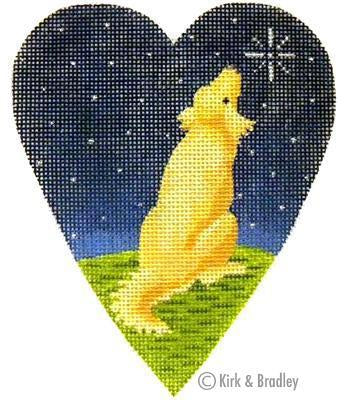 Midnight Golden Retriever Heart
