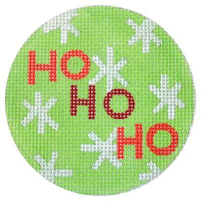 Ho Ho Ho Christmas Circle Green