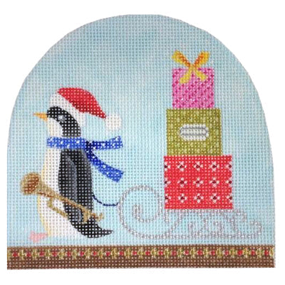 Christmas Snowdome - Penguin & Sleigh
