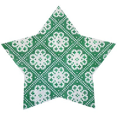 Green Nordic Star Trellis