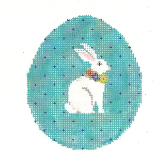 Aqua Pin-Dot Bunny