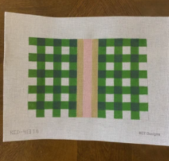 Gingham Clutch - Green