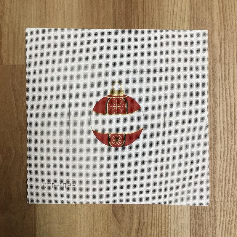 Red and Black Ornament Square