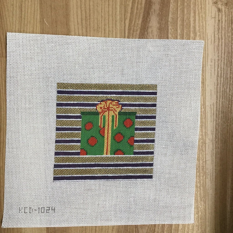 Christmas Present on Stripes