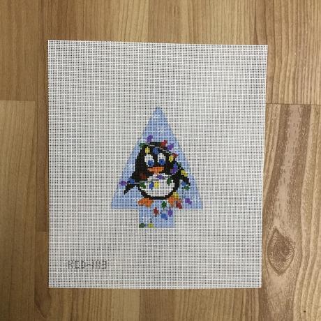 Penguin Wrapped in Lights Tree