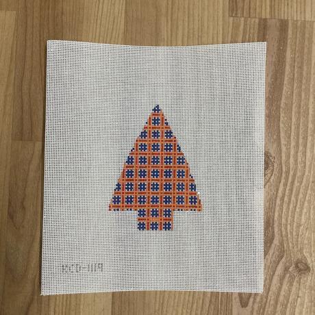 Red and Blue Squares Christmas Tree