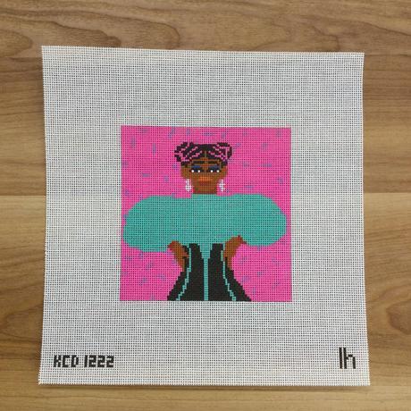 Woman in Green Dress