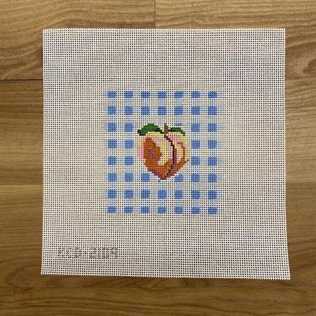 Peach on Gingham