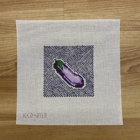 Eggplant on Blue