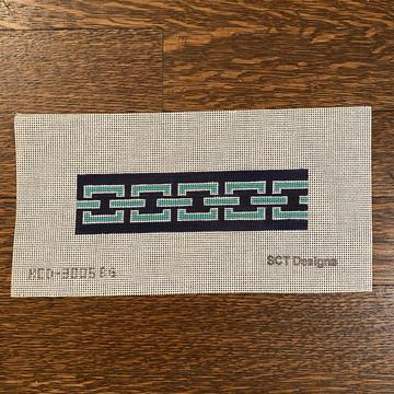 Chain Link Key Fob - Blue/Green