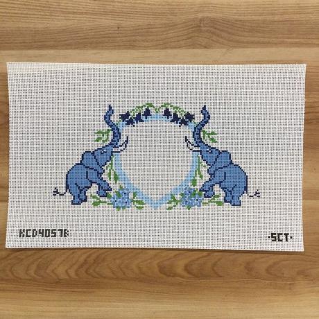 Baby Elephant Crest - Blue