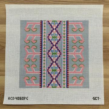 Arcadia Pillow - Pink/Green