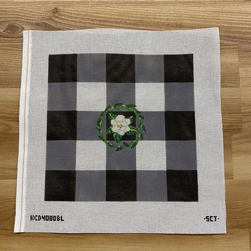 Gingham Square 21/21 - Black