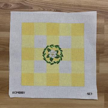 Gingham Square 21/21 - Yellow