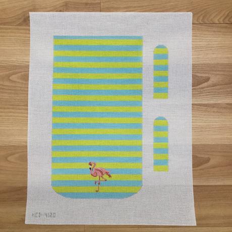 Flamingo on Stripes Purse