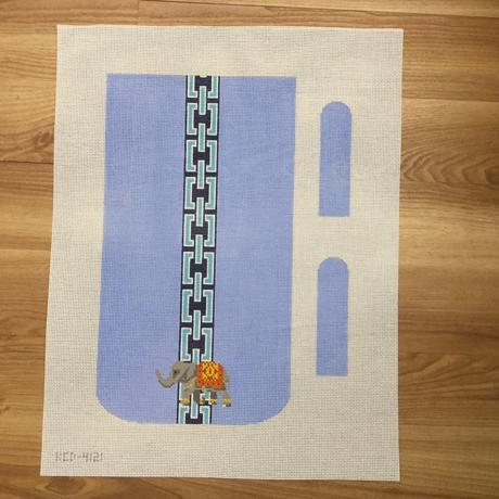 Elephant On Blue Purse