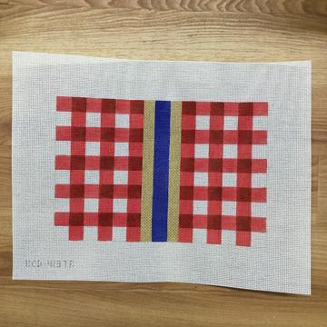 Gingham Clutch - Red