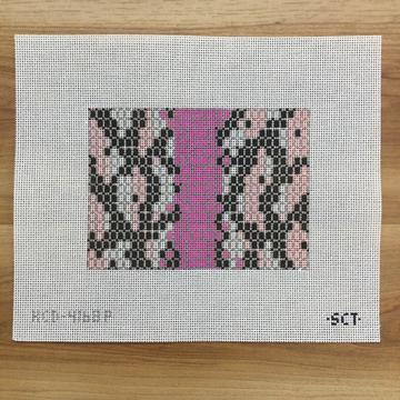 Snakeskin Mini Flat Clutch - Pink