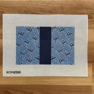 Palm Tree Clutch - Blue