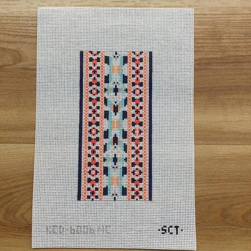 Ribbon Eyeglass Case - Navy & Coral