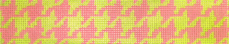 Key Fob – Pink & Lime Houndstooth