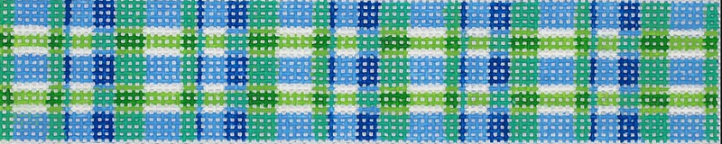 Key Fob – Blue & Green Madras