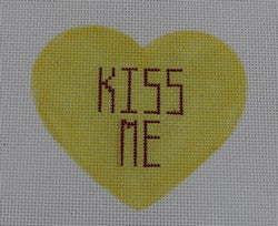 Conversation Heart - Kiss Me on Yellow