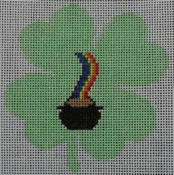 Pot of Gold Shamrock Canvas