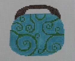 Swirl - Turquoise and Kelly Green