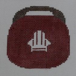 Adirondack Chair - White Chair on Red