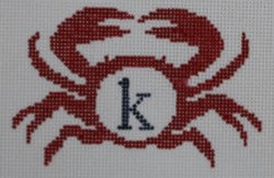 Red Crab with Initial