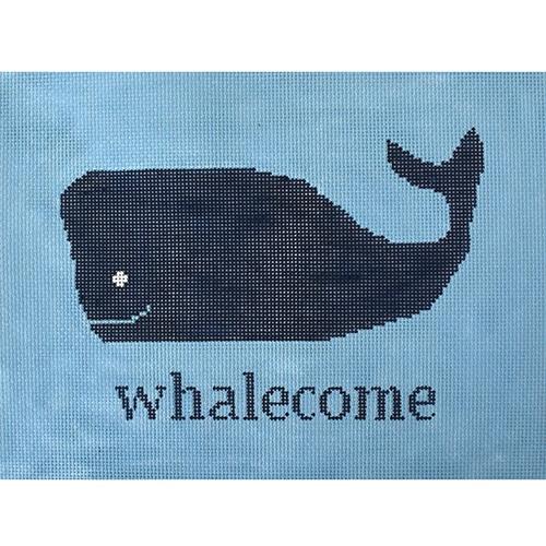Whalecome on Blue