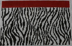 Black and Red Zebra Print - Clutch
