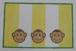 Monkeys on Yellow Stripes