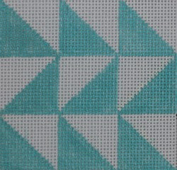 Geometric 1/2 Squares - Turquoise