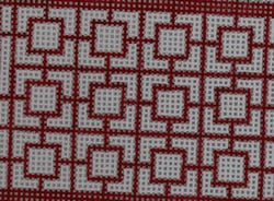 Wallet Insert geometric squares - Red