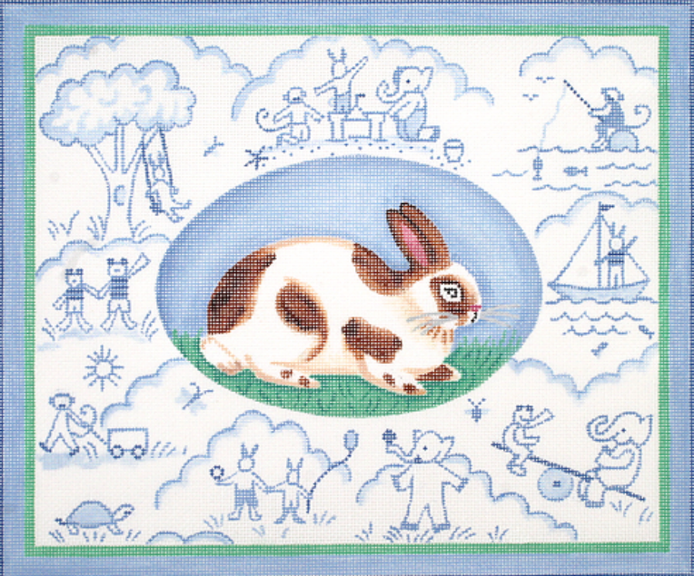 Kelly Rightsell – Bunny Toile – blues