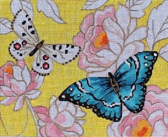 Peonies with Butterflies