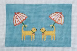 Dogs & Umbrellas Clutch or Tray