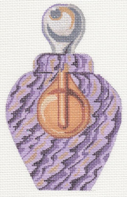 Purple Venetian Glass Perfume Bottle