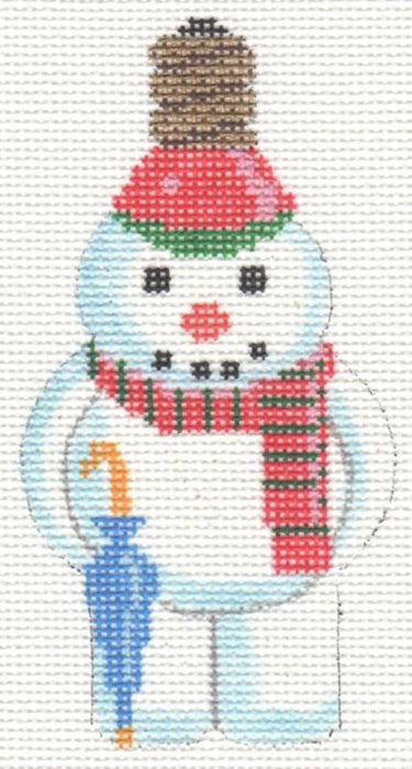 Snowman with Light bulb