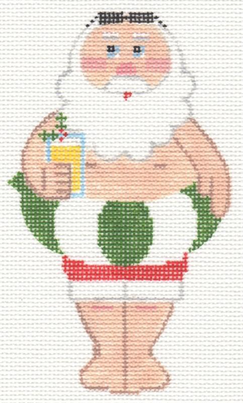 Swimming Santa