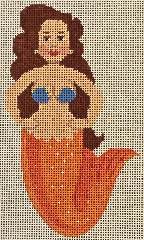 Orange and Blue Mini Mermaid